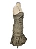 BCBGMAXAZRIA Metallic Gray Cocktail Dress Size S - photo 4