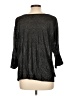 Joie 100% Linen Metallic Black 3/4 Sleeve Top Size L - photo 2