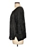 Joie 100% Linen Metallic Black 3/4 Sleeve Top Size L - photo 5
