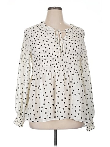 Rose + Olive Long Sleeve Blouse (view 1)
