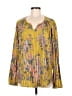 Tolani 100% Modal Yellow Long Sleeve Blouse Size M - photo 1