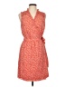 CeCe Print Orange Casual Dress Size L - photo 1