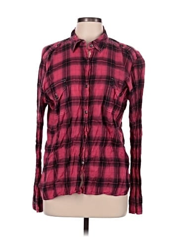 For Love And Liberty Long Sleeve Button-Down Shirt (view 1)