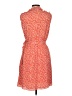 CeCe Print Orange Casual Dress Size L - photo 2