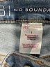 No Boundaries 100% Recycled Polyester Blue Denim Shorts Size 1 - photo 3