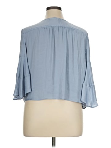 LC Lauren Conrad 3/4 Sleeve Blouse (view 2)
