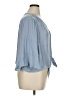 LC Lauren Conrad 100% Polyester Blue 3/4 Sleeve Blouse Size XL - photo 4
