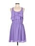 BCBGeneration Solid Purple Casual Dress Size M - photo 1