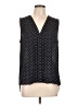 Ann Taylor Polka Dots Black Sleeveless Blouse Size L - photo 1