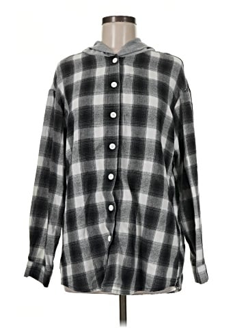 Shein Long Sleeve Button-Down Shirt (view 1)