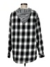 Shein Checkered-gingham Gray Long Sleeve Button-Down Shirt Size M (tall) - photo 2