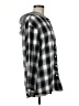 Shein Checkered-gingham Gray Long Sleeve Button-Down Shirt Size M (tall) - photo 4