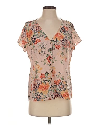 Rebecca Taylor Short Sleeve Silk Top (view 1)