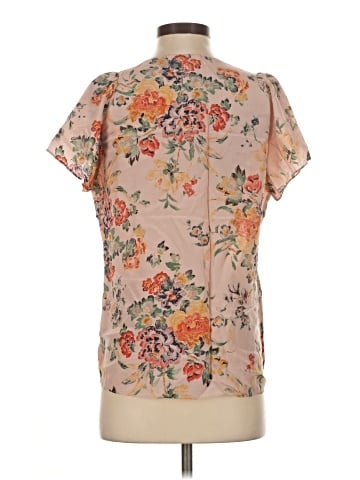 Rebecca Taylor Short Sleeve Silk Top (view 2)