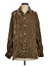 Double D Ranch 100% Rayon Brown Long Sleeve Blouse Size S - photo 1