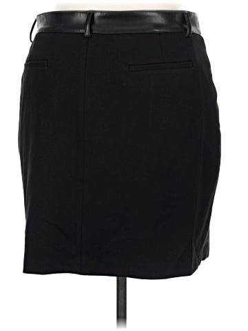 DKNY Faux Leather Skirt (view 2)
