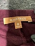 Ellen Tracy Solid Burgundy Formal Skirt Size M - photo 4