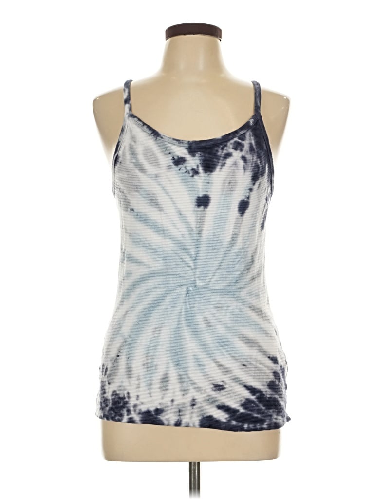 Pre-owned Red Haute Tank Top Blue Halter Neckline Tops