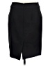 Ann Taylor LOFT Solid Black Formal Skirt Size 10 - photo 2