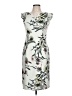 Glamour Print Ivory Cocktail Dress Size 10 - photo 1