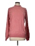 New York & Company 100% Acrylic Polka Dots Pink Pullover Sweater Size L - photo 1