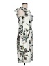 Glamour Print Ivory Cocktail Dress Size 10 - photo 4