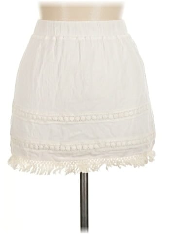 Ecru Casual Skirt (view 2)