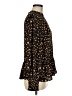 Sienna Sky 100% Polyester Brown Long Sleeve Blouse Size M - photo 4