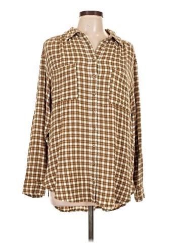 Pilcro Long Sleeve Button-Down Shirt (view 1)