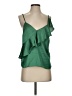 Lovers + Friends 100% Polyester Green Sleeveless Blouse Size S - photo 1