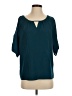 Express 100% Polyester Teal Short Sleeve Blouse Size S - photo 1