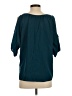 Express 100% Polyester Teal Short Sleeve Blouse Size S - photo 2