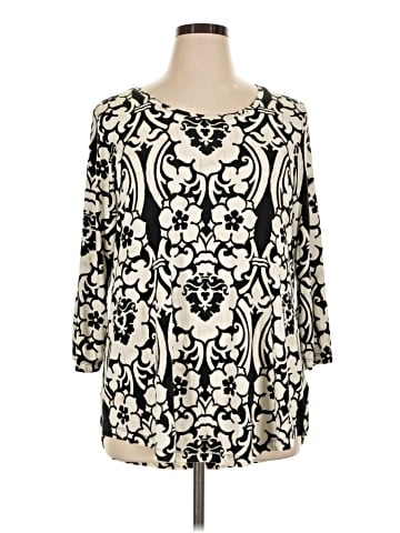 JM Collection 3/4 Sleeve Blouse (view 1)