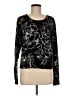 Sanctuary Floral Black Pullover Sweater Size M - photo 1
