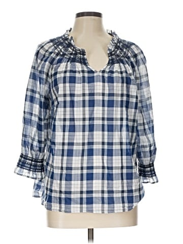 Talbots 3/4 Sleeve Button-Down Shirt (view 1)