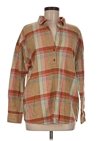 PrAna Long Sleeve Button-Down Shirt (view 1)