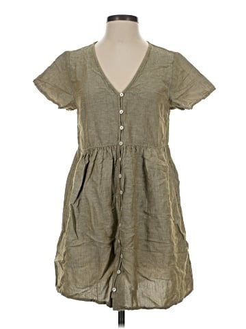 Madewell Linen-Blend Alexandra Button-Front Mini Dress (view 1)