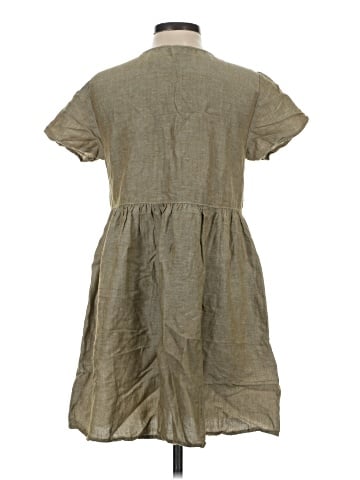 Madewell Linen-Blend Alexandra Button-Front Mini Dress (view 2)
