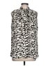 Neiman Marcus Animal Print Ivory Sleeveless Blouse Size L - photo 1