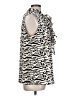 Neiman Marcus Animal Print Ivory Sleeveless Blouse Size L - photo 4