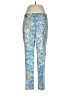 Talbots Paisley Floral Blue Casual Pants Size 6 - photo 1