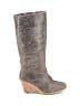 FLY London 100% Leather Gray Boots Size EU 40 - photo 1