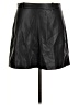 J.Crew 100% Polyester Solid Black Faux Leather Skirt Size 6 - photo 1