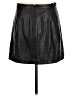 J.Crew 100% Polyester Solid Black Faux Leather Skirt Size 6 - photo 2