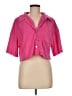 Aqua Pink 3/4 Sleeve Button-Down Shirt Size M - photo 1