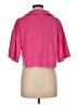 Aqua Pink 3/4 Sleeve Button-Down Shirt Size M - photo 2
