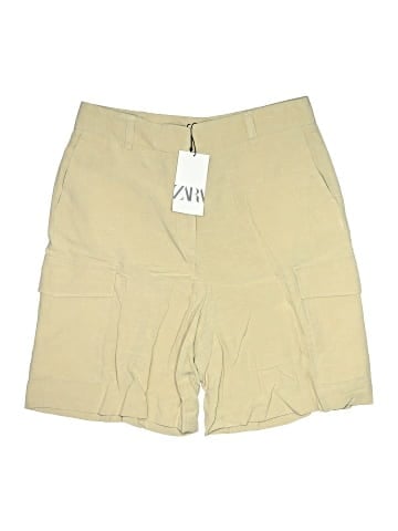 Zara Khaki Shorts (view 1)