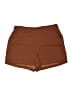 Nine West 100% Polyester Solid Brown Shorts Size L - photo 1
