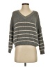 Debut Stripes Gray Pullover Sweater Size S - photo 1
