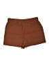 Nine West 100% Polyester Solid Brown Shorts Size L - photo 2